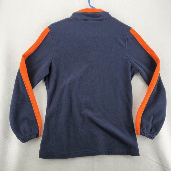 CHICAGO BEARS Sweater NFL Women's Long Sleeve 1/4 Zip Fleece Pullover Blue Med - Picture 8 of 12